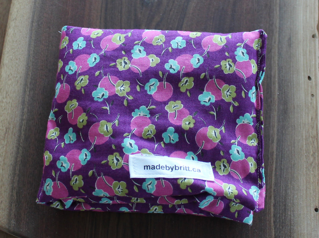 Purple with Blue & Green Flowers - Sew & Such & More