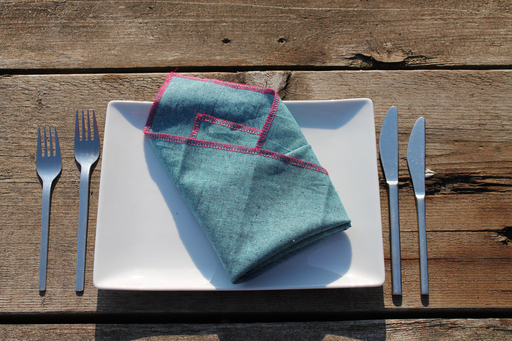 Pink and Blue Napkins - Sew & Such & More
