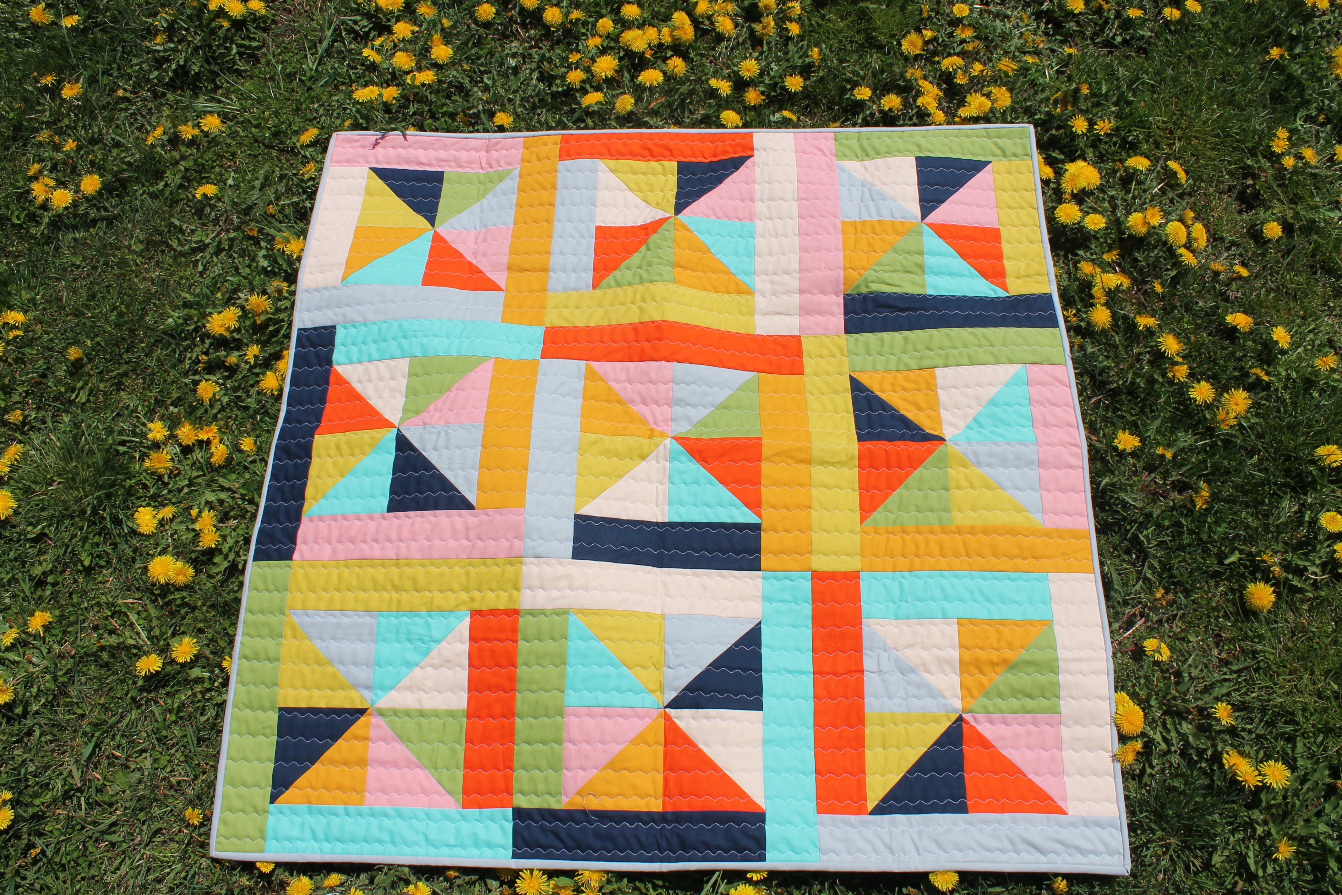 Colourful Baby Quilt - Sew & Such & More